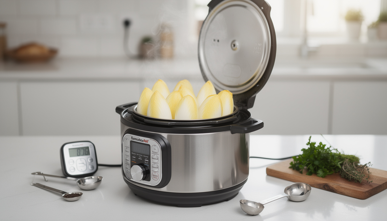 Temps de cuisson des endives à l’autocuiseur : guide pratique et astuces découvrez le guide pratique pour réussir la cuisson des endives à l'autocuiseur avec des astuces simples pour un plat savoureux et rapide.