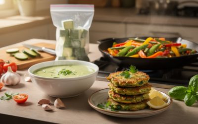 Que faire avec des courgettes congelées : idées de recettes simples et savoureuses