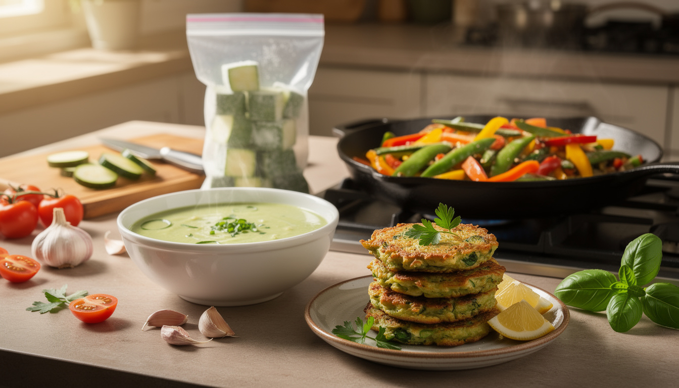 Que faire avec des courgettes congelées : idées de recettes simples et savoureuses découvrez des idées de recettes simples et savoureuses pour cuisiner vos courgettes congelées avec créativité et gourmandise.